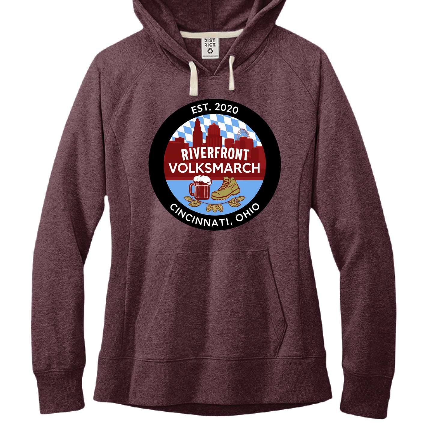 Maroon Heather - FRONT