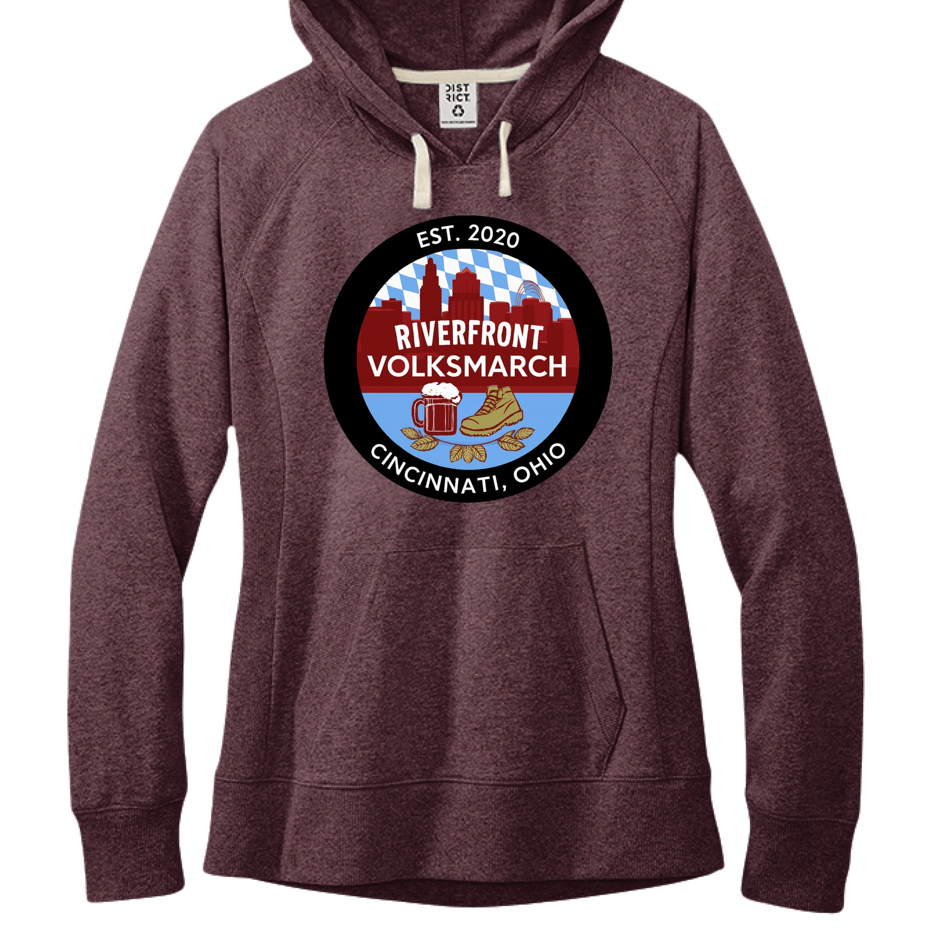 Maroon Heather - FRONT